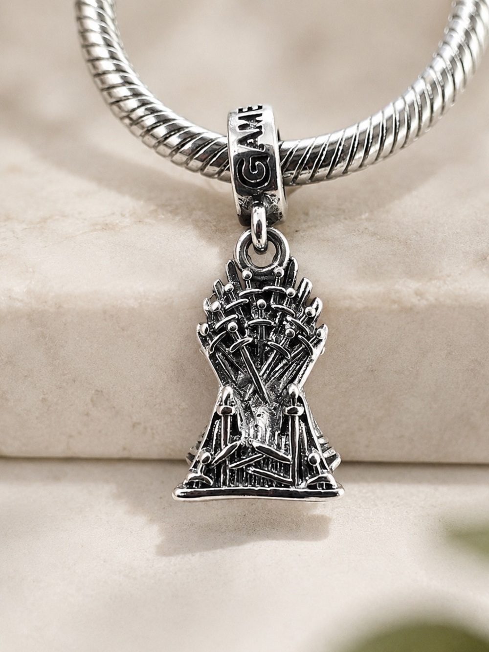 Game of Thrones Iron Throne Charm - S925